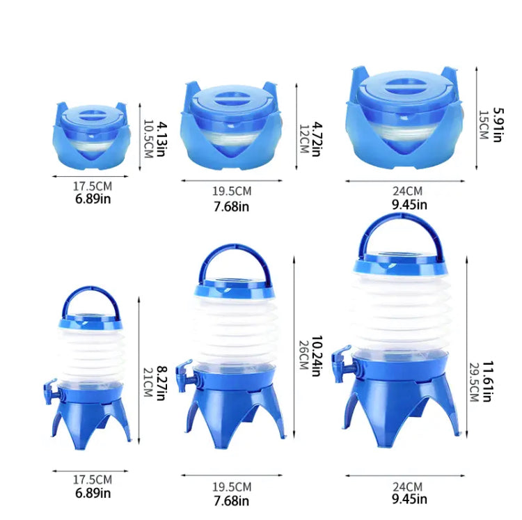 Outdoor Foldable Water Cooler, Folding Water Bucket, Multifunctional Water Dispenser, Collapsible Water Container Outdoor Foldable Water Cooler, Folding Water Bucket, Multifunctional Water Dispenser, Collapsible Water Container